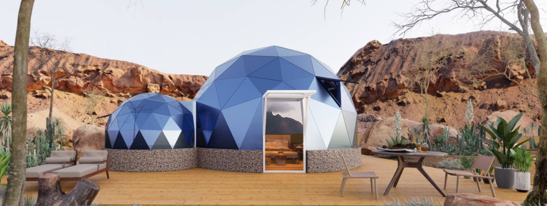 东源县球形智能光伏玻璃星空房